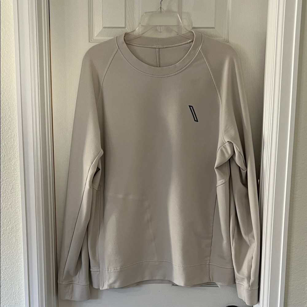 TRENDYGOLF x Lululemon Men’s Beige Golf Pullover with zipper side vent